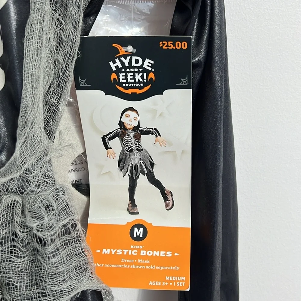 NWT Hyde and Eek Mystic Bones Halloween Costume Size 8-10 Medium 3 for $20